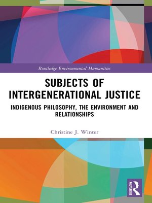 cover image of Subjects of Intergenerational Justice